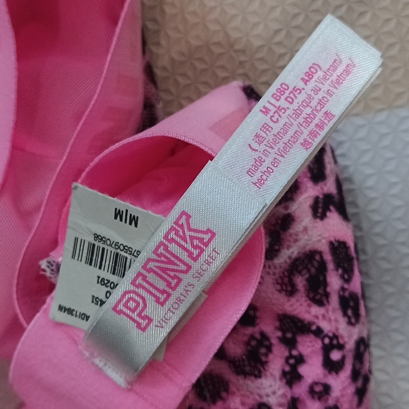 PINK VS TRIANGLE BRALETTTE SIZE M - Picture 5 of 8